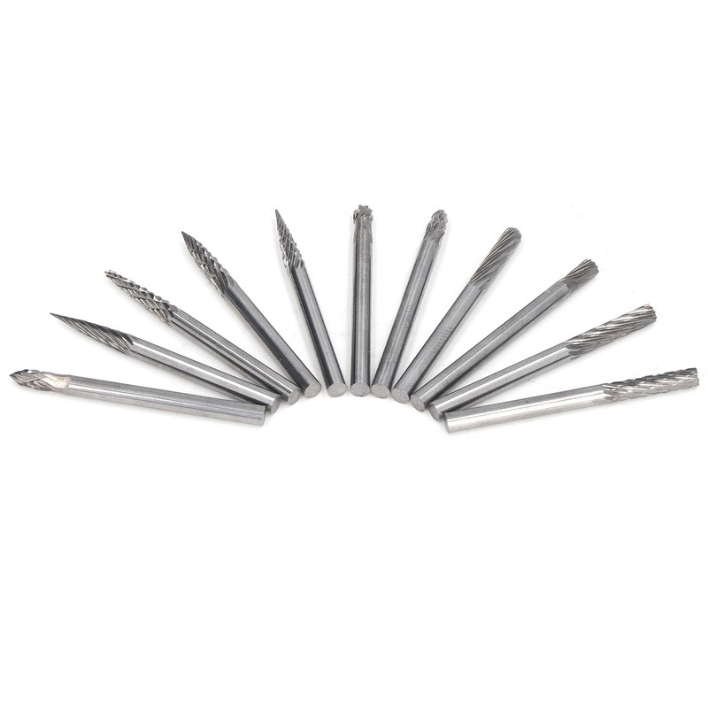 20Pcs Tungsten Carbide Burr Set Cutter Bit Cone End Mill