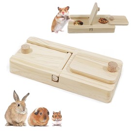 Wooden Hamster Toy, Wooden Toy for Foraging, Guinea Pigs, Foraging Toy, Pet Accessories for Foraging Guinea Pigs, Chinchillas, Rabbits