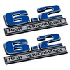 6.2 Liter High Performance Emblems in Blue and Chrome -