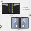 Feelorna Slim Wallet for Men, Compact Cards Case Leather Wallets