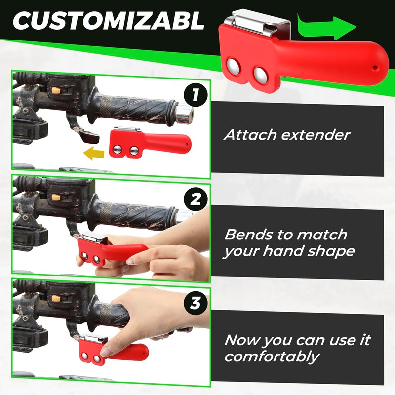 Saillong ATV Throttle Extender, Thumb Throttle Master for ATV, 2