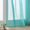 Woaboy Curtains with Ruffle Tape, Short Window Voile Curtains, Living