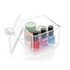 Kamay's Transparent Cube Cotton Ball Pad Swabs Q-Tips Make Up