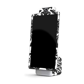 MightySkins Skin Compatible with Facebook Portal+ - Black Damask | Protective, Durable, and Unique Vinyl Decal wrap Cover | Easy to Apply, Remove, and Change Styles | Made in The USA