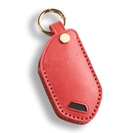 Hontumax Premium Leather 5-Button Key Fob Cover Case for KIA Telluride 2023 2024 2025, for Kia K4 K5 2025, for Sorento EV9 2024 2025, for Kia Carnival 2025 Key Fob Holder (Red)