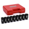 EMENTOL 9PCS 1/2" Drive Deep 6-Point Spindle Axle Nut Impact
