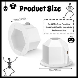 MorningRo 1 Pcs 12 ft Skeleton Shoulder Upgraded Skeleton Replacement Part Full Shoulder Insert Replacement Skeletons Elbow or Neck Adapter