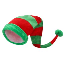 LONTG Kids Long Christmas Hat Velvet Plush Red and Green Hat Moldable Christmas Costume Hat Fancy Dress Clown Hat Jester Joker Hat Funny Xmas Santa Gift For Christmas Party Theme Party