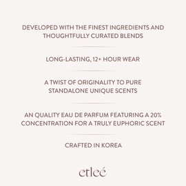 ETLEÉ Sweet Lychee Eau de Parfum 1.01oz, Fruity Floral Long Lasting Perfume With Vanilla, Apple, Lemon, Amber, Musk, Rose & Jasmine, Layerable Luxury Fragrance for Women & Men for Everyday Wear