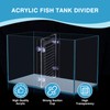 Swirge Aquarium Divider with Suction Cup, Adjustable Acrylic Fish Tank