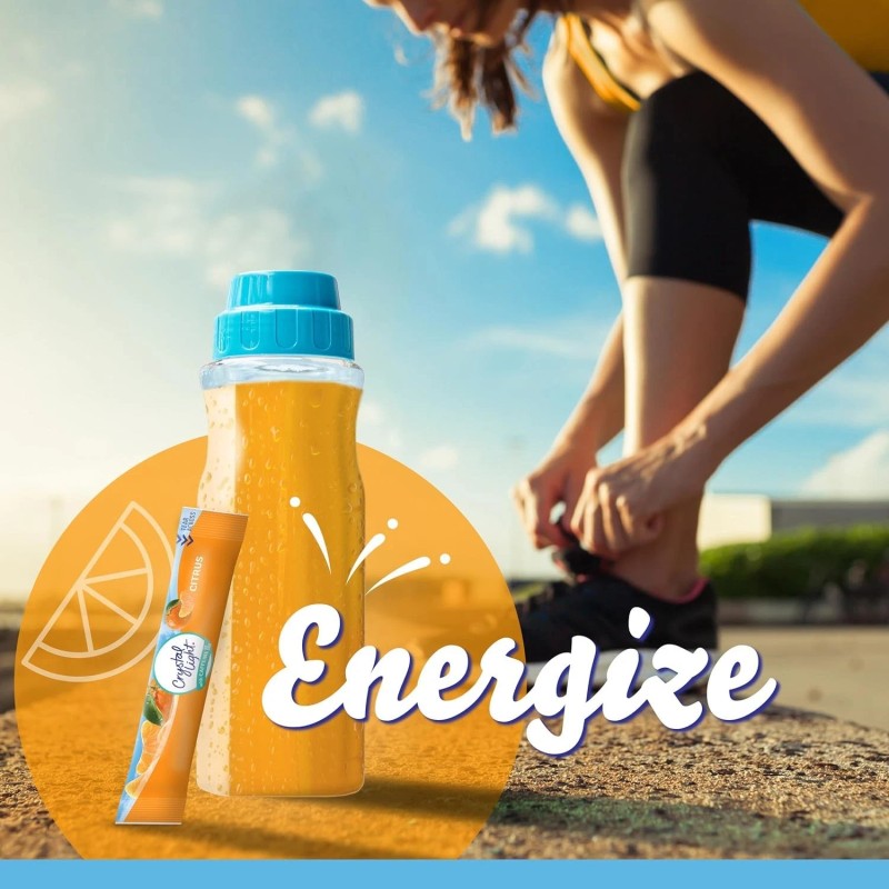 Crystal Light Sugar-Free Energy Citrus On-The-Go Powdered Drink Mix 10