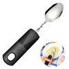 Easy Grip Disability Aids Cutlery,Curved Spoon with Wide Chunky Grip