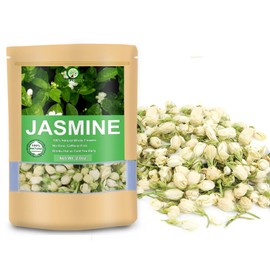 Natural Jasmine Flower Tea, 100% Dried Premium Jasmine Buds Herb Tea (Jasmine Flower, 2.0 oz)