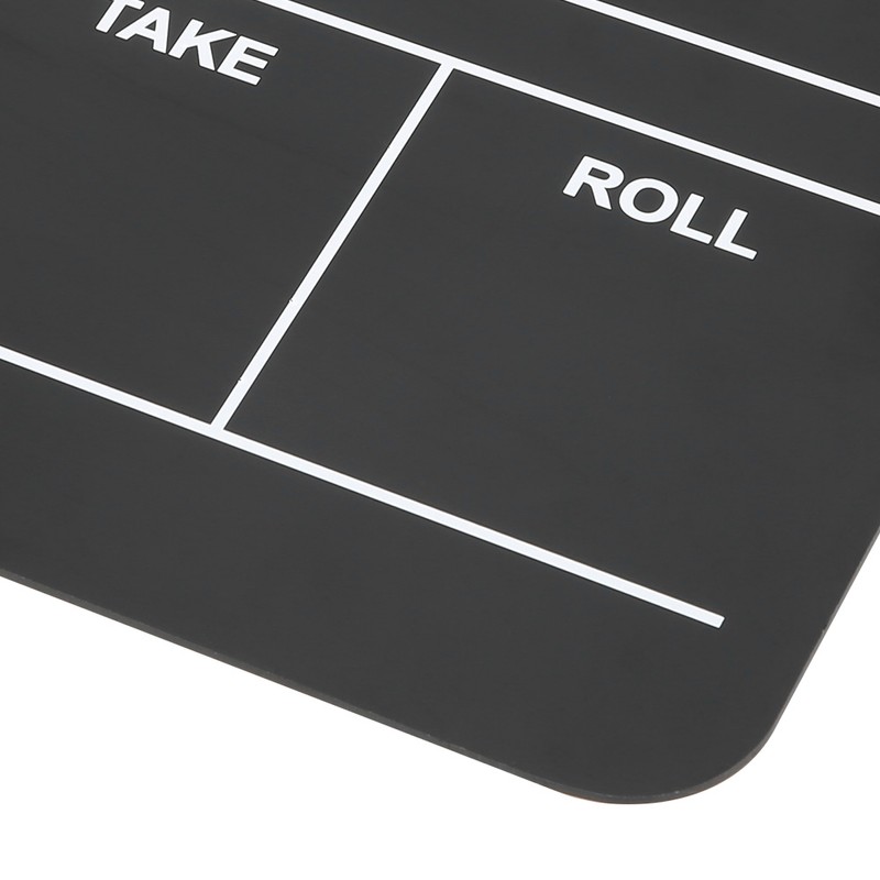 30x25CM Acrylic Clapperboard Director Professional Movie Film Action Clap Photography