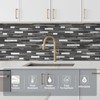 Yipscazo 5 Sheets Peel and Stick Stone Metal Tile Backsplash,