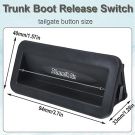 ZAMDOE 1748915 Trunk Boot Release Switch for Ford Fiesta 2008 2009 2010 2011 2012 Hatchback Replace Parts High Sensitivity Tailgate Opener Button Anti Scratch Anti-wind and Snow Entry