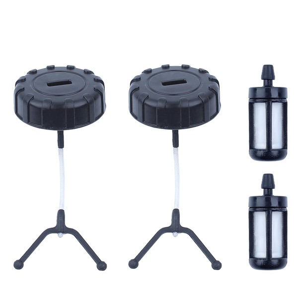 AUMEL 2 Tankdeckel mit 2 Benzinfilter für Stihl MS180 MS170