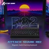 ATTACK SHARK R82HE 75% Rapid Trigger Mechanical Gaming Keyboard Wired,Hall