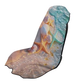 INSTANTARTS Starfish Shell Beach Car Seat Towel Covers Yoga Towel Car Seat Coverl