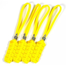 Unbranded Don't Tread On Me Paracord Zipper Pulls & Knife Lanyards - US Veteran Seller - Four Pulls