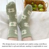5 Pieces Of Fruit Print Socks, Coral Fleece Socks, Warm