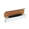 Aviditi White Corrugated Cardboard Mailing Boxes, 14" x 4" x