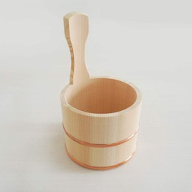 Wood 湯桶 One Hand Soaks Keep 片手桶