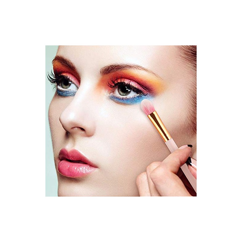 Juego de 15 brochas de maquillaje para sombra de ojos,