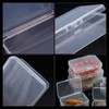 Aimeke Pack of 6 Plastic Storage Boxes with Lid, Small