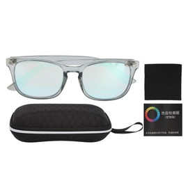Color Blind Glasses Grey Frame Colorblind Correcting Glasses for Color Blindness Outdoor Indoor