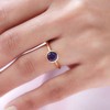 TJC Natural Amethyst Solitaire Ring for Women Engagement Ladies Rings