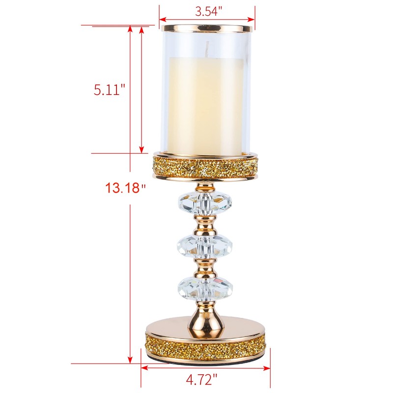 Pillar Candle Holders, Candle Holders for Pillar Candle, Crystal Candlesticks
