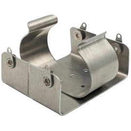 Keystone 2 D Metal Battery Holder with Solder Terminals, Measures 2.55"×2.45"×1.