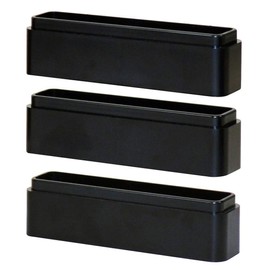 DAC Stax Leg Block Kit for Height-Adjustable Rectangular Monitor Stand, 3-Piece, Raise Monitor Riser by 1-1/4"