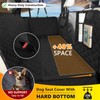 L'AGRATY Dog Car Seat Cover: Waterproof Back Seat Extender for