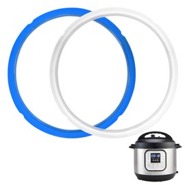2 Pack Sealing Ring 6qt for Instant Pot Sealing Ring for 6 & 5qt Insta Pot, Food-grade Silicone Seal Rings Replacement for Instant Pot 6 Quart, Gasket for Instantpot Sealing Ring 6 qt Clear, Blue