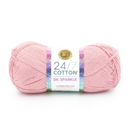 Lion Brand Yarn 24/7 Cotton Dk Yarn, 1 Pack, Pink Diamond