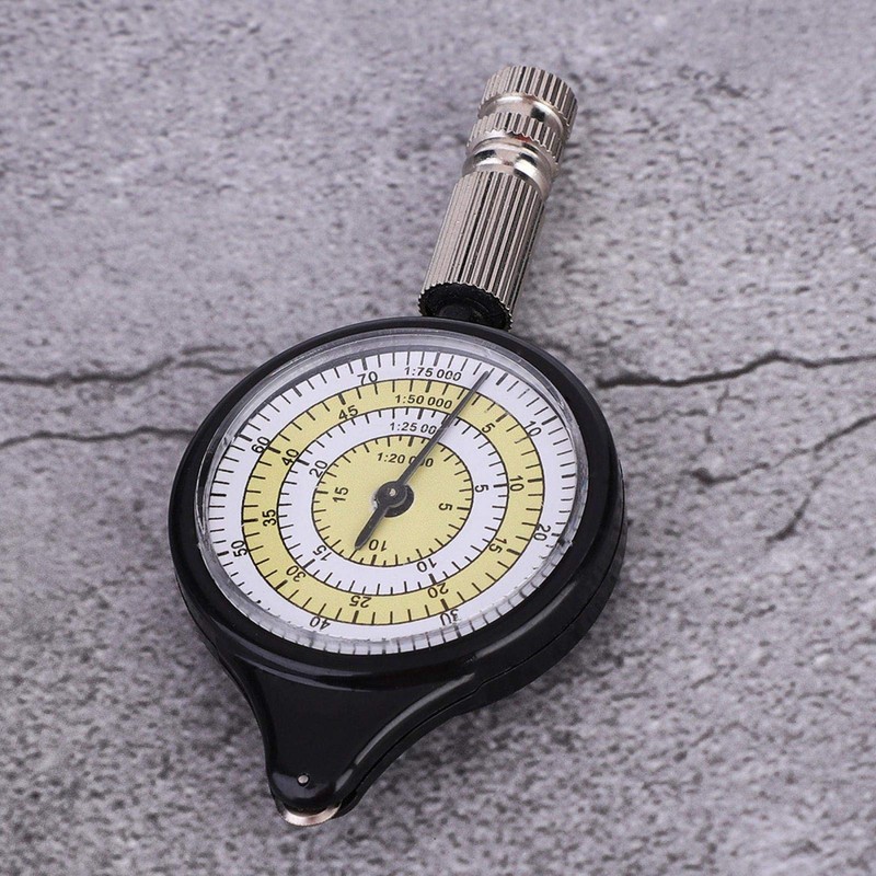 Kuuleyn Map Measurer,Mini Outdoor Map Measurer Distance Caculator Mapping Tool