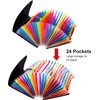 File Organiser, A4 Document Organiser 25 Pockets, Twill Expanding Accordion