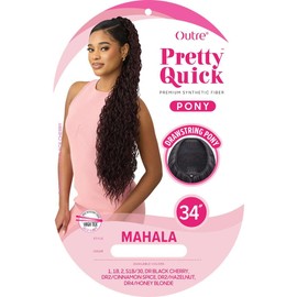 Outre Pretty Quick - Drawstring Pony - Mahala (DR BLACK CHERRY)