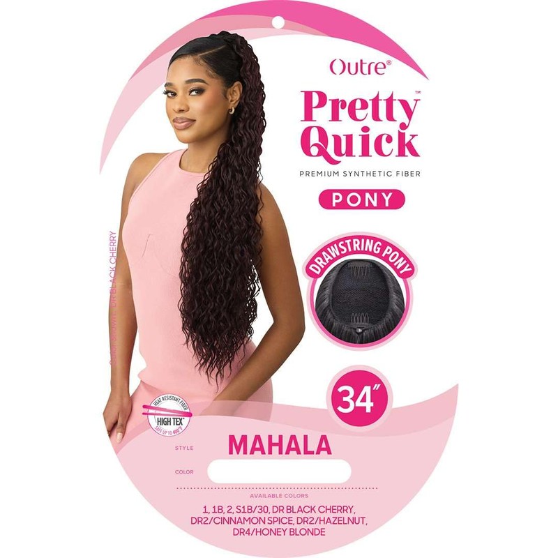 Outre Pretty Quick - Drawstring Pony - Mahala (DR BLACK
