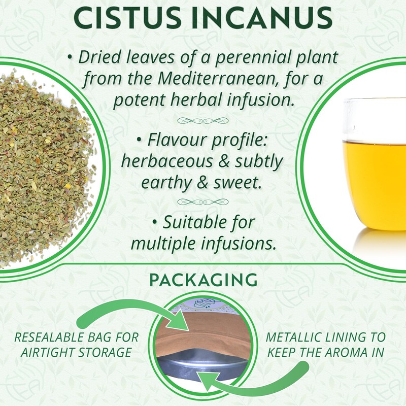 Cistus Incanus Loose Leaf Herbal Tea – Premium Rock Rose