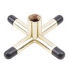 GOSONO New 2Pcs Brass Coated Metal Brass Bridge Head Pool