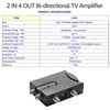 Bi-directional TV Amplifier 2 Inputs TV Antenna Signal Booster with
