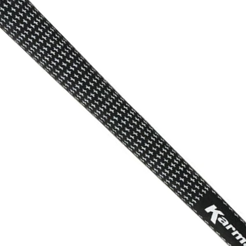 Karma Velour Standard Golf Club Grips for Men, Black/White