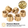 Brass Reducer, 1/2 Inch Male Thread x 3/8 Inch Female