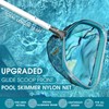 POOLWHALE Swimming Pool Cleaning Kit - Aluminum Frame Skimmer Net