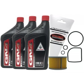 Honda Cyclemax Genuine 1979-1981 Honda CM400 CM 400 10W-40 Oil Change Kit