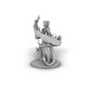 Tiefling Male Sorcerer With Swirling Flames Tabletop DND Gaming Miniature
