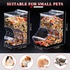 Andiker Automatic Hamster Feeder, 400ml Transparent Acrylic Food Automatic Feeder